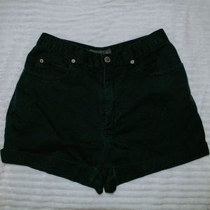 Black High-waisted Shorts